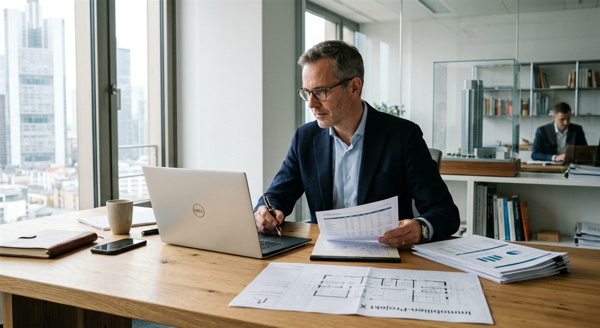 Berater bei der Arbeit an Unterlagen im Büro